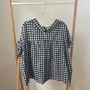 Navy and White Gingham Top from ALTAR’D State